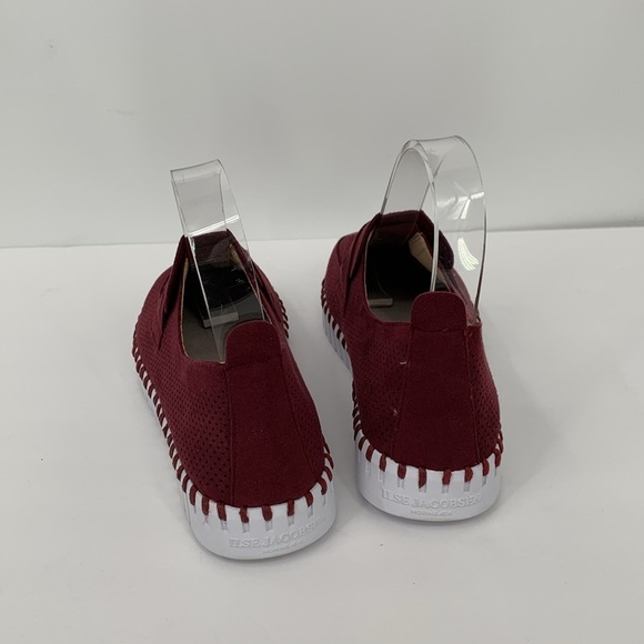 Ilse Jacobsen Tulipu penny loafer shoe red wine white platform comfort 36 6 - Picture 4 of 6
